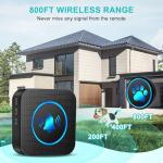 Dog Door Bell for Potty Training, Smart Wireless Doggie Doorbell to Go Outside, 1000 Feet Long Range with IP65 Waterproof Super-Light Touch Button, 60 Melodies & Adjustable Volume (2 Button)