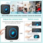 Dog Door Bell for Potty Training, Smart Wireless Doggie Doorbell to Go Outside, 1000 Feet Long Range with IP65 Waterproof Super-Light Touch Button, 60 Melodies & Adjustable Volume (2 Button)