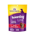 Wellness Rewarding Life Dog Treats, Training Treat, Grain Free, Soft Beef & Turkey (6 Ounce Bag)