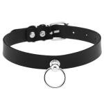 Faux Leather Dog Collar and Leash Set, Strong Detachable Leash Chain with Collar Unique Play Gift for Medium & Large Pet