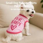 4 Pack Small Dog Clothes Pet T Shirts for Girls Female Sleeveless Spring Summer Puppy Cat Apparel Vest Tops for Chihuahua Yorkie Shih Tzu, XS