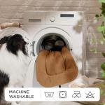 Bedsure Washable Dog Crate Pad for Small Dogs, Anti-Slip Puppy Kennel Dog Bed for Crate - Ultra Soft Fleece Flat Thin Pet Mat (Not Chew Proof), Brown 23"x17"