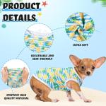 32 Pack Summer Hawaiian Dog Shirts for Small Dogs T-Shirts Pet Shirt Doggie Vest Puppy Clothes Flamingo Top Sleeveless Apparel for Cats(Medium)