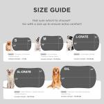 Bedsure Washable Dog Crate Pad for Small Dogs, Anti-Slip Puppy Kennel Dog Bed for Crate - Ultra Soft Fleece Flat Thin Pet Mat (Not Chew Proof), Brown 23"x17"