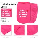 Stylish Cotton Dog Shirt with Print, Soft & Breathable, All-Season Comfort, Fits Most Breeds - Perfect Pet Apparel for Small, Medium, Large Dogs.Rosered&m