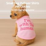 4 Pack Small Dog Clothes Pet T Shirts for Girls Female Sleeveless Spring Summer Puppy Cat Apparel Vest Tops for Chihuahua Yorkie Shih Tzu, XS