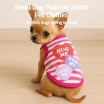 4 Pack Small Dog Clothes Pet T Shirts for Girls Female Sleeveless Spring Summer Puppy Cat Apparel Vest Tops for Chihuahua Yorkie Shih Tzu, XS