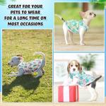 32 Pack Summer Hawaiian Dog Shirts for Small Dogs T-Shirts Pet Shirt Doggie Vest Puppy Clothes Flamingo Top Sleeveless Apparel for Cats(Medium)