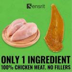 Sensrit Dried Chicken Slices for Dogs - 100% Pure Chicken Breast, Single Ingredient Protein Treats - Freeze-Dried Style, Healthy Training Rewards for All Breeds, High Value