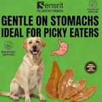 Sensrit Dried Chicken Slices for Dogs - 100% Pure Chicken Breast, Single Ingredient Protein Treats - Freeze-Dried Style, Healthy Training Rewards for All Breeds, High Value