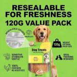 Sensrit Dried Chicken Slices for Dogs - 100% Pure Chicken Breast, Single Ingredient Protein Treats - Freeze-Dried Style, Healthy Training Rewards for All Breeds, High Value