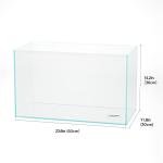 LANDEN 60P 16 Gallon Rimless Low Iron Aquarium Tank, 23.6" W × 11.8" D × 14.2" H (60cm x 30cm x 36cm) 6mm Thickness with Nano Foam Leveling Mat