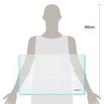 LANDEN 60P 16 Gallon Rimless Low Iron Aquarium Tank, 23.6" W × 11.8" D × 14.2" H (60cm x 30cm x 36cm) 6mm Thickness with Nano Foam Leveling Mat