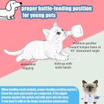 Newborn Pet Feeding Kit，Kitten Bottle Feeding Set with Nursing Nipples,Portable Storage, Emergency Ready, Replaceable Accessories for Kittens and Puppies