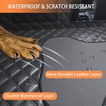 Sixheels Dog Back Seat Cover Hard Bottom Truck Back Seats Protector, Large Backseat Extender for Dogs, Car Pet Rear Seat Covers Waterproof Dog Hammock Travel Accessories for Truck