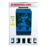Marineland Portrait Glass LED Aquarium Kit, 5 Gallons, Hidden Filtration,Black