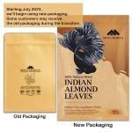 Premium Indian Almond Leave. Aquarium Decorations Size 6-9" Pack 50g(20-25 Leaves). Catappa Leaves Rich in Tannin. Superb to be Health Better, Vitality, Succesful Breeding! of Shrimp & Betta Fish Tank