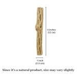 SunGrow Cholla Wood, 6” Climbing Logs, Chew Toy, Aquarium Fish, Snail, and Shrimp Driftwood, Tropical Freshwater Fish Décor, Adds Raw Beauty, 3 Pack