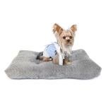 Dog Bed for Small Dogs Washable Dog Crate Bed for Dog Cages 22 inch Small Dog Bed Anti-Slip Waterproof Mute Base Warming Cozy Soft Pet Pupp, Dog Pillows for Small Dogs Tire Printing Dark Grey