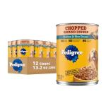 Pedigree Chopped Ground Dinner Adult Soft Wet Dog Food Chicken & Rice Dinner, Canned Dog Food, 13.2 oz. Cans, 12 Count