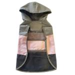 Eddie Bauer E24232S Ravenna Colorblocked Dog Windbreaker Jacket in Small, Grey and Pink