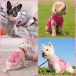 6 Pieces Dog Shirt Puppy Sweatshirt Pet Sleeveless Vest Dog Clothes Doggy Female Apparel for Small to Medium Dogs Puppy Cat(Cute Patterns,S Size)