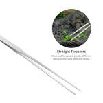 Ohtomber Aquascape Tools Aquarium Kit - 4PCS Terrarium Supplies Include Long Tweezers for Terrarium, Feeding Tongs, Aquarium Scissors, Algae Scraper for Fish Tank Cleaning Plant Trimming