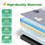 WanpeeGoo Washable Pee Pads for Dogs, 4 Pack Absorbent Reusable Training Dog Pads Pet Puppy Pads, Non-Slip Potty Pads for Whelping, Playpen, Crate, Bed, Grey 18"x24"