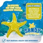 Tank Pals: Sandy The Bio-Support Starfish - 1 Pack, Yellow- Promotes A Healthy Balanced Aquarium Ecosystem, Probiotic Growth, Tank Environment Control