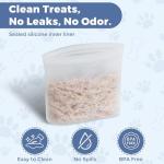 PawistaPal Dog Treat Pouch for Pet Training, One-Hand Magnetic Closure, Hands-Free Treat Bag with Silicone Liner, No Mess No Smell