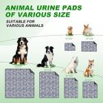 WanpeeGoo Washable Pee Pads for Dogs, 4 Pack Absorbent Reusable Training Dog Pads Pet Puppy Pads, Non-Slip Potty Pads for Whelping, Playpen, Crate, Bed, Grey 18"x24"