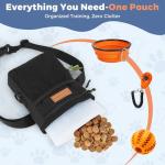PawistaPal Dog Treat Pouch for Pet Training, One-Hand Magnetic Closure, Hands-Free Treat Bag with Silicone Liner, No Mess No Smell