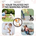 Qucship 16oz Effective Dog Stay Away Spray for Training – Psafe Pet Training Aid to Stop Inappropriate Peeing - Stop Dog Urinating in House with No More Peeing in House