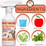 Qucship 16oz Effective Dog Stay Away Spray for Training – Psafe Pet Training Aid to Stop Inappropriate Peeing - Stop Dog Urinating in House with No More Peeing in House