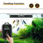 hygger Aquarium Wave Maker, Adjustable Cross Flow Pump with LED Display Controller, Magnetic DC 24V Aquarium Powerhead for Freshwater and Marine Reef Aquariums Up to 135 Gallon (18w)