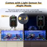 hygger Aquarium Wave Maker, Adjustable Cross Flow Pump with LED Display Controller, Magnetic DC 24V Aquarium Powerhead for Freshwater and Marine Reef Aquariums Up to 135 Gallon (18w)