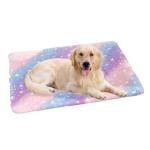 Dog Bed Mat–Soft & Comfortable Puppy Kennel Pad for Crate–Durable Crate Bed & Mat for Dogs & Cats–Ideal for Crate Use (Purple-Star, L:27x19inch, Suit 27 lb Pets)