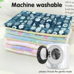 Dog Bed Mat–Soft & Comfortable Puppy Kennel Pad for Crate–Durable Crate Bed & Mat for Dogs & Cats–Ideal for Crate Use (Purple-Star, L:27x19inch, Suit 27 lb Pets)