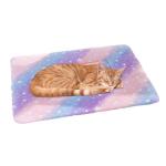 Dog Bed Mat–Soft & Comfortable Puppy Kennel Pad for Crate–Durable Crate Bed & Mat for Dogs & Cats–Ideal for Crate Use (Purple-Star, L:27x19inch, Suit 27 lb Pets)