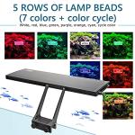 hygger Clip On 24/7 Lighting Aquarium LED Light,Sunrise-Daylight-Moonlight and DIY Mode, Adjustable Timer/Brightness Fish Tank Light with 7 Colors for Planted Tank (14W for 12~20in Tank)
