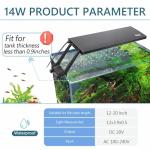 hygger Clip On 24/7 Lighting Aquarium LED Light,Sunrise-Daylight-Moonlight and DIY Mode, Adjustable Timer/Brightness Fish Tank Light with 7 Colors for Planted Tank (14W for 12~20in Tank)