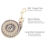 Yizepet Dog Collar and Leash - Adjustable pet Collar for Dogs with Metal Buckle Collar, Stylish Pattern for Small Medium or Large Boy and Girl Dog and Cat