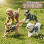 Hillban 9 Pcs Dog Shirts for Small Dogs Male Summer Camouflage Sleeveless Dog T Shirts Puppy Tank Top Breathable Pet Vest Stretchy Dogs Clothes for Daily Wear(Chest 20" Neck 15" Back 14")