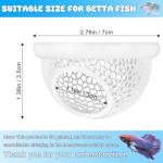 Floating Betta Hide & Shrimp Cave – All-in-One Aquarium Hammock, Feeder, and Safe Resting Spot for Stress-Free Fish Tanks