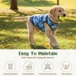 Hillban 9 Pcs Dog Shirts for Small Dogs Male Summer Camouflage Sleeveless Dog T Shirts Puppy Tank Top Breathable Pet Vest Stretchy Dogs Clothes for Daily Wear(Chest 20" Neck 15" Back 14")