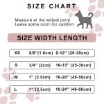 FURRYFECTION Reflective Dog Collar and Leash Set with Quick Release Buckle, Padded with Neoprene Adjustable Nylon Dog Collar for Small Medium and Large Dogs (Medium Collar+5FT Leash, Pink)