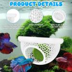 Floating Betta Hide & Shrimp Cave – All-in-One Aquarium Hammock, Feeder, and Safe Resting Spot for Stress-Free Fish Tanks