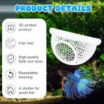Floating Betta Hide & Shrimp Cave – All-in-One Aquarium Hammock, Feeder, and Safe Resting Spot for Stress-Free Fish Tanks
