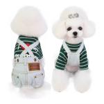 FLAdorepet Classic Dog Denim Jumpsuit Overalls,Dog Pet Cat Jeans Pants Clothes,Puppy Cowboy Costumes Outfits for Chihuahua Yorkie Dachshund (Light Blue, Large)