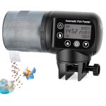 AQQA Automatic Fish Feeder for Aquarium Vacation, 200ML Large Capacity Moisture-Proof Auto Food Dispenser with LCD Timer, Battery Powered Feeder for Small Tank, Betta Fish, Turtle, Koi